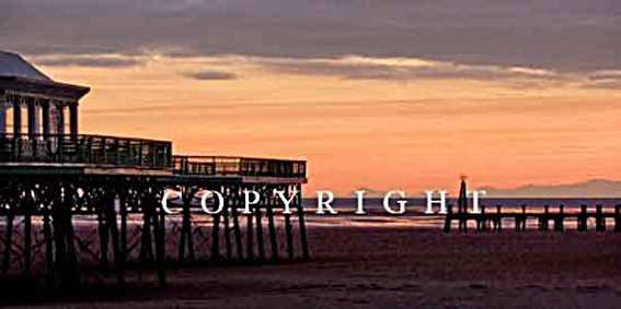 St Annes Pier Looking to the Welsh Mountains