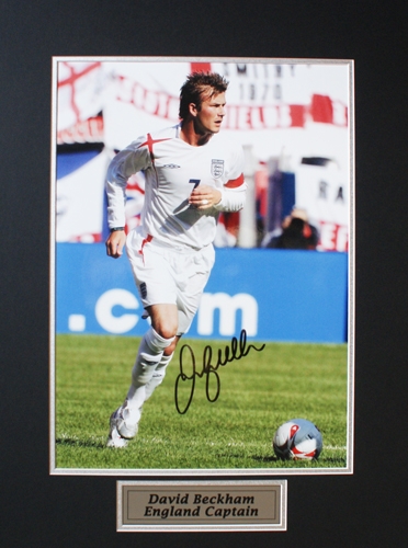 David Beckham - Signed England Photograph