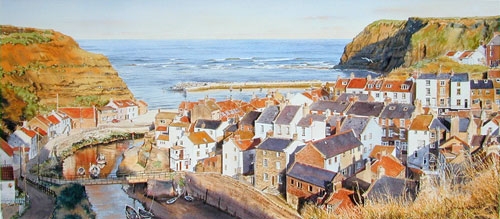 Evening Glow Staithes