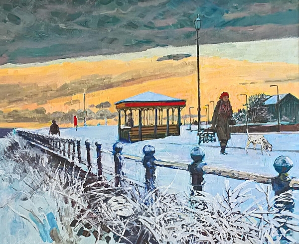 A wintery stroll on the front - Lytham