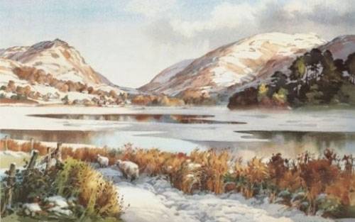 Snow at Grasmere - Small Print