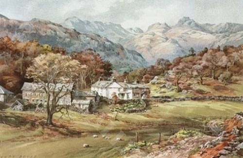 Langdale Pikes Loughrigg - Medium Print