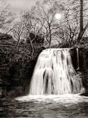 Full Moon over Janets Foss