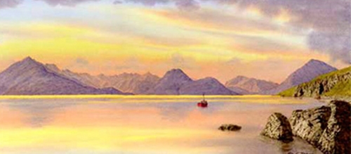 The Cuillan across Loch Scavaig