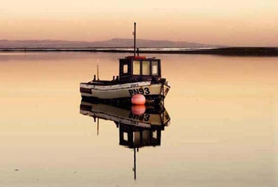 Lytham Shrimpboat at Sunset