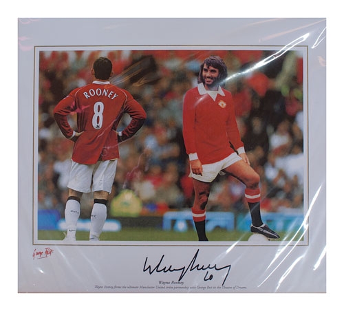 Wayne Rooney & George Best Heros