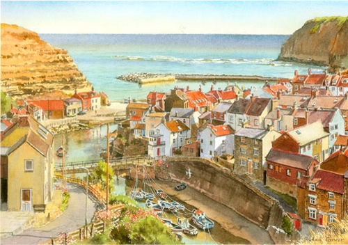 Summer sun Staithes