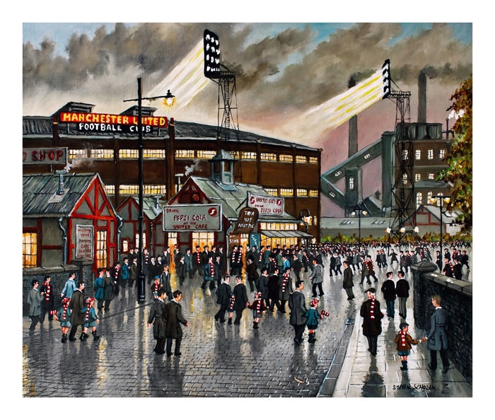Theatre of Dreams Old Trafford ORIGINAL CANVAS PAINTING