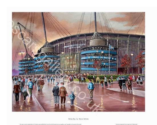 Derby Day - Manchester City Etihad Stadium LARGE FORMAT